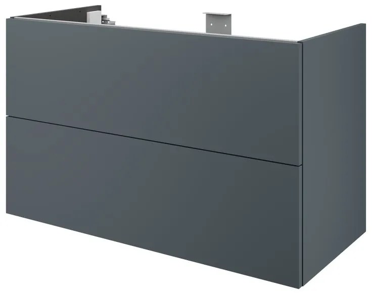 Mobile da bagno sotto lavabo SENSEA Neo laccato lucido L 105 x H 64 x P 48 cm 2 cassetti, lavabo non incluso