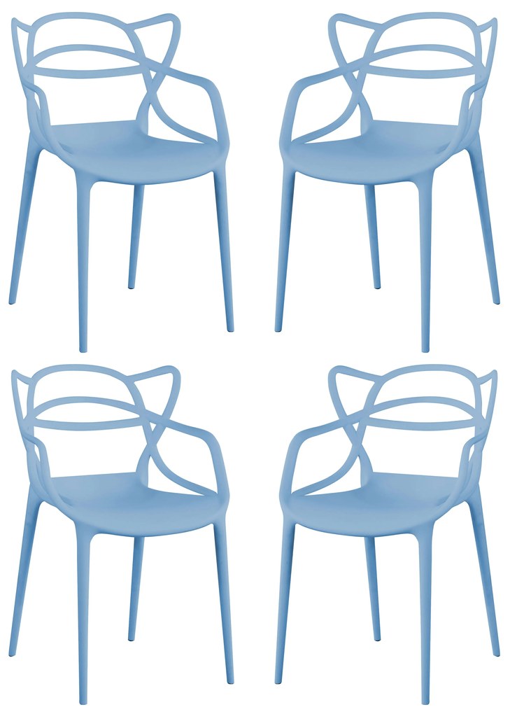 LALU - sedia in plastica set da 4