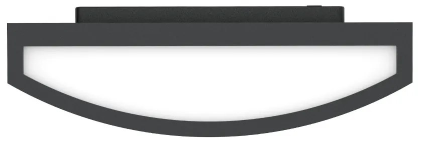 Applique Slim Design IP65 - E27 Nera Colore del corpo Nero