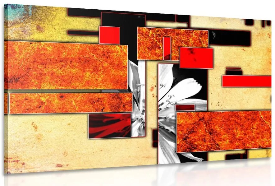 Quadro su tela – Astrazione in arancione