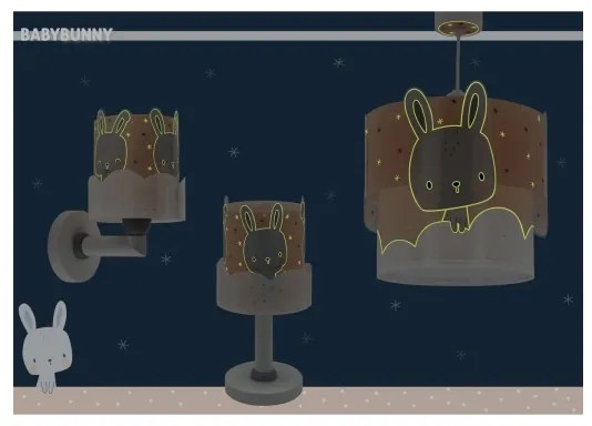 Dalber 61151S - Lampada per bambini BUNNY 1xE14/40W/230V arancio