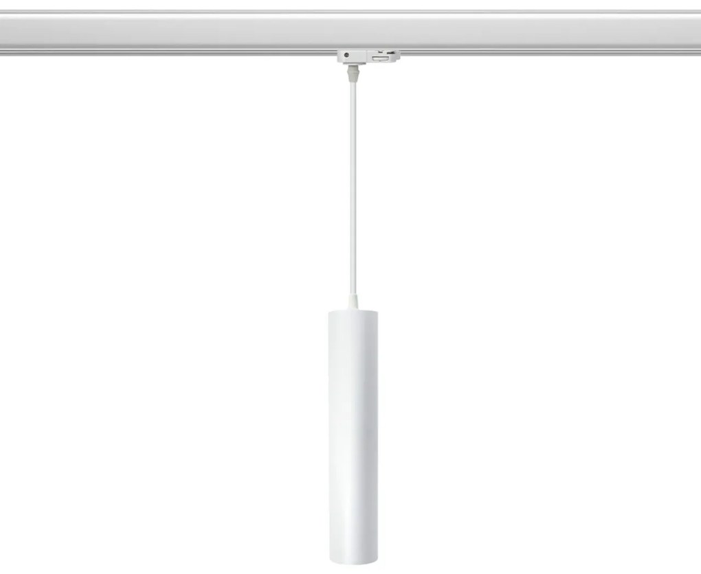 Faro LED a Sospensione per Binario Trifase GU10 Bianco 15m