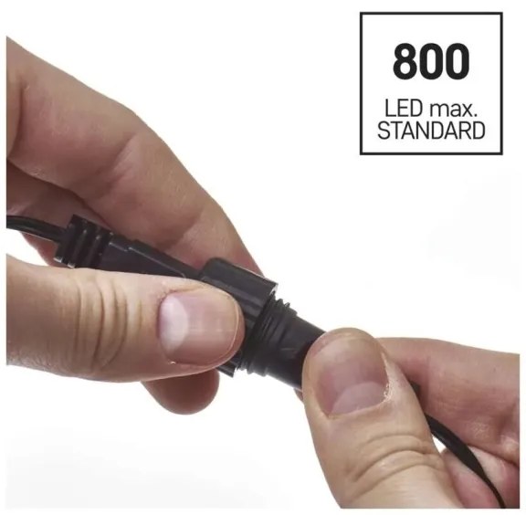 LED Catena luminosa per esterni 100xLED/10m IP44 bianco freddo