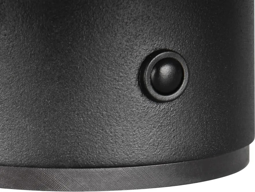 Lampada da parete LED nera opaca con ricarica USB Davey – Trio