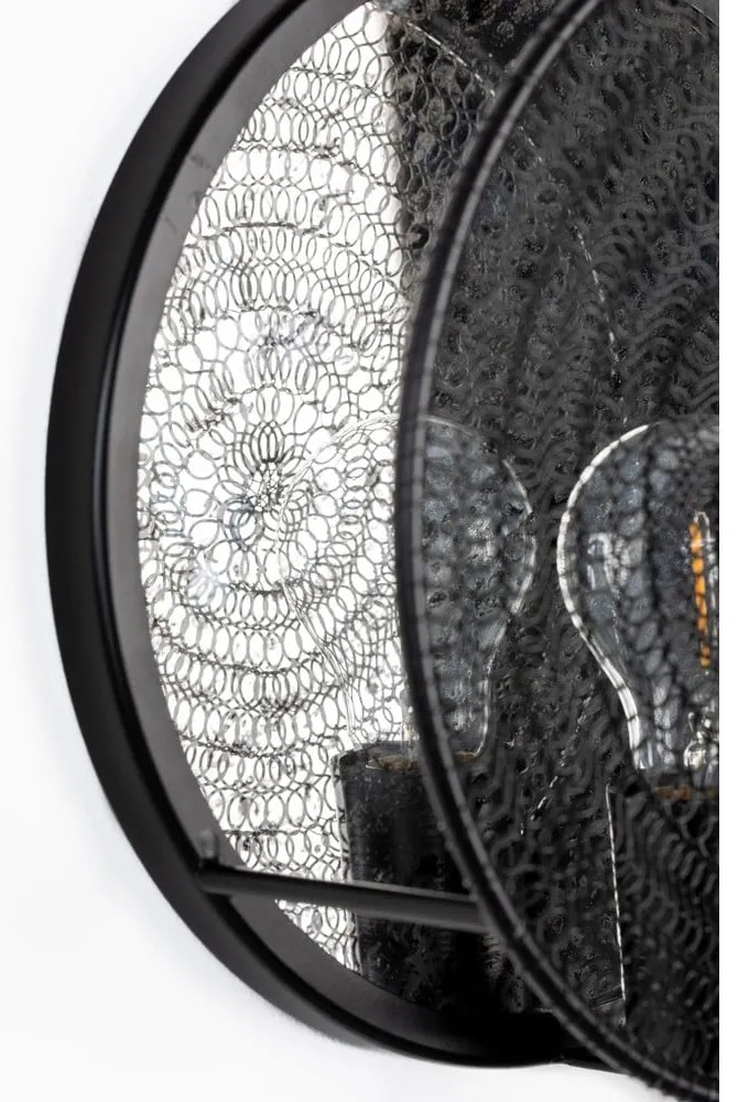 Lampada da parete nera Lea - White Label