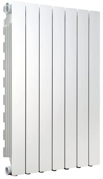 Radiatore acqua calda PRODIGE MODERN in alluminio, 7 elementi, interasse 800 mm, bianco