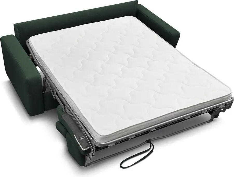 Divano in verde scuro allungabile 195 cm Monaco – Bobochic Paris