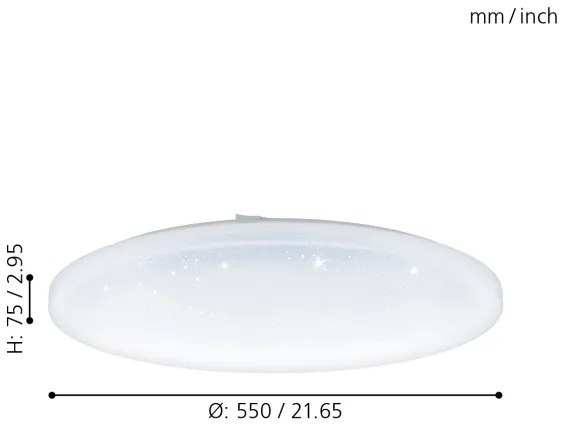 Eglo 98448 - Plafoniera LED FRANIA LED/49,5W/230V