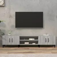 Mobile TV Grigio Sonoma 180x31,5x40 cm in Legno Multistrato 816270