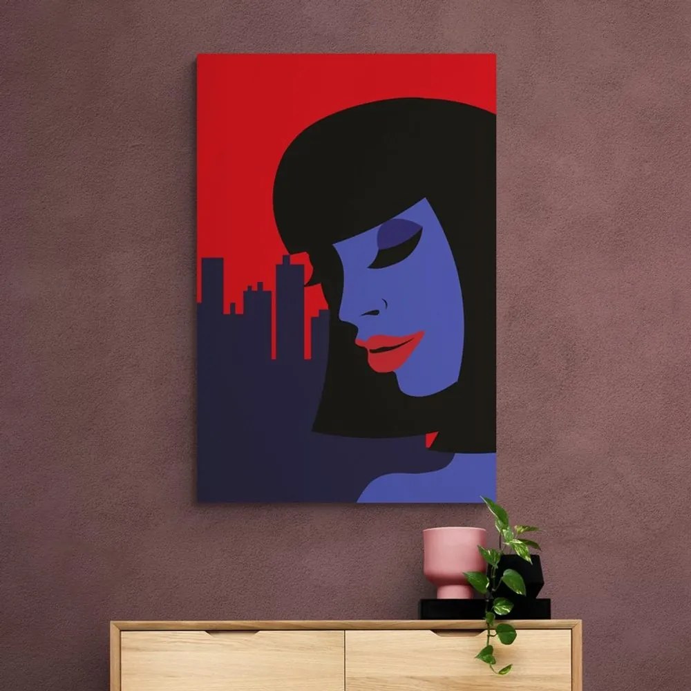 Quadro su tela – Straniera in città