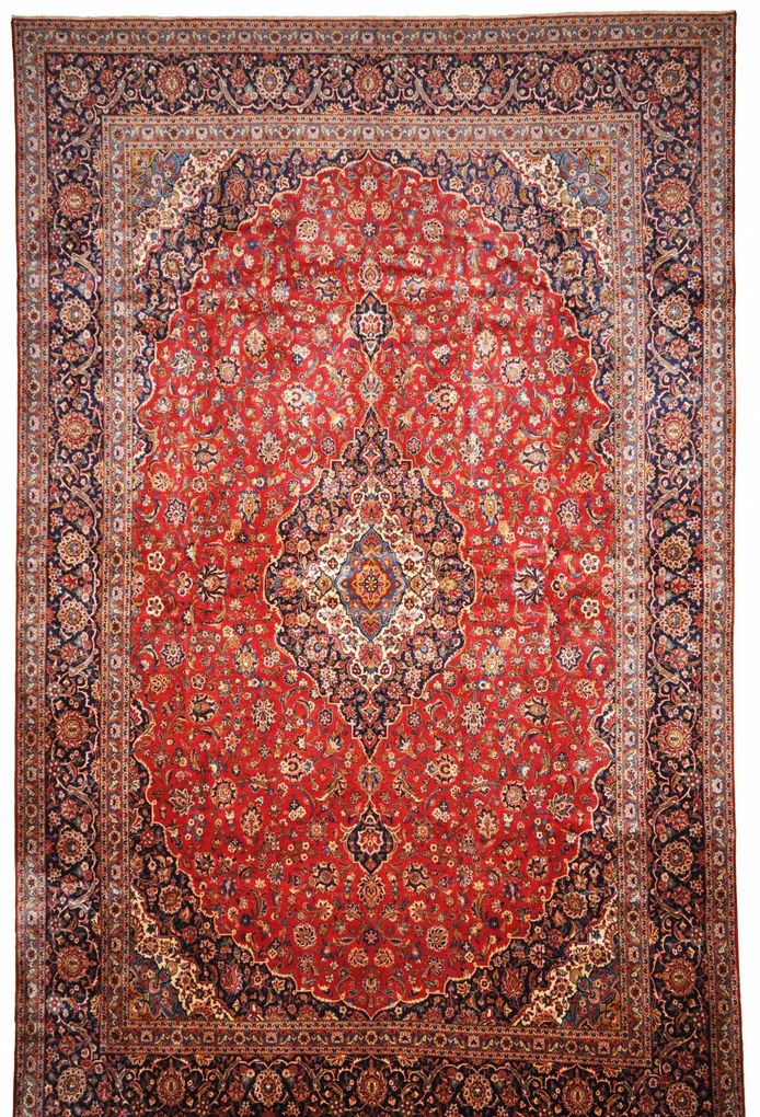 Kashan Tappeto persiano 520x330 Rosso (Iran) Annodato A Mano