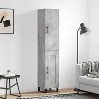 Credenza Grigio Cemento 34,5x34x180 cm in Legno Multistrato 3199133