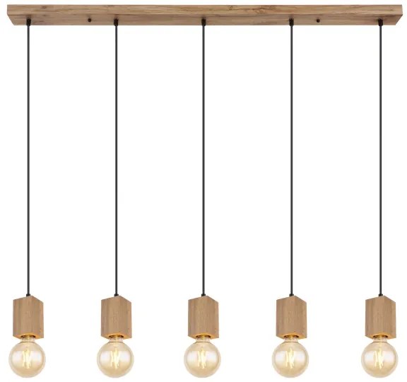 Globo 15655-5H - Lampadario a sospensione con filo ERNA 5xE27/60W/230V