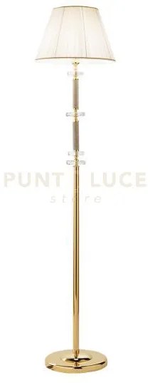 Piantana dido 1 luce cristallo e oro attacco  e27 d.45cm