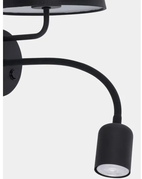 Applique MAJA 1xE27/15W/230V + 1xGU10/10W/230V nero