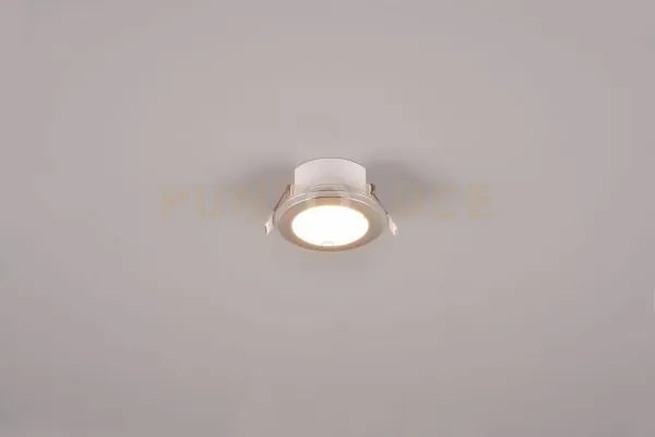 Argus faretto da incasso led 1w-4w 350lm, 3000k rotondo bordo croma...