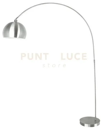 Piantana plaza nickel 1 luce attacco e27 152x35x200cm  con base in ...