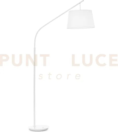 Daddy lampada da terra in metallo e paralume in tessuto 1 luce atta...