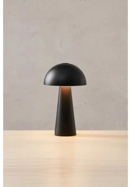 Markslöjd 108655 - Lampada LED dimmerabile ricaricabile FUNGI LED/1,5W/5V IP44 nero