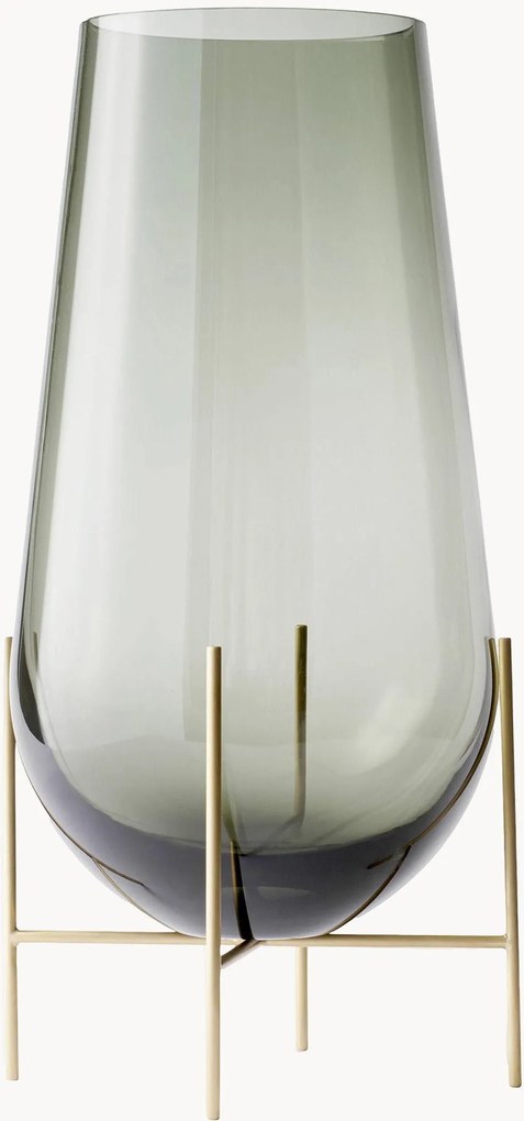 Vaso in vetro soffiato Échasse, alt. 28 cm