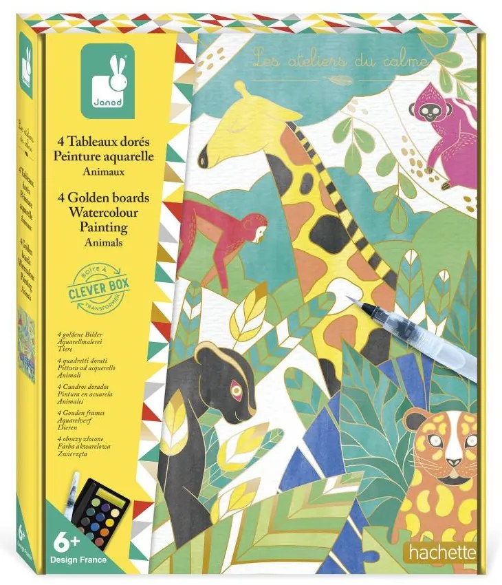 Atelier per bambini maxi - Pittura ad acquerello - Animali esotici