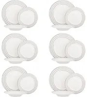 Set piatti Classy in new bone china, da 18 pezzi