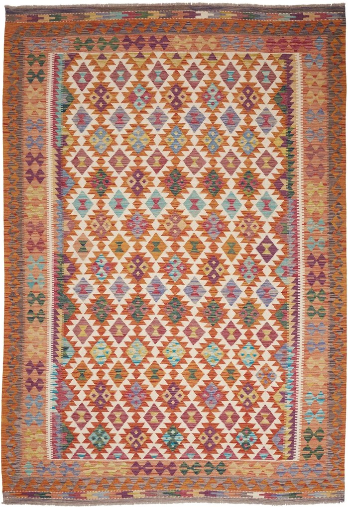 Kilim Tappeto 210x300 (Pakistan) Tessuto A Mano