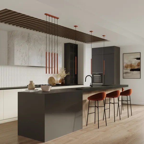 Sollux SL.1524 - Lampadario a sospensione con filo PASTELO 1xG9/8W/230V rosso