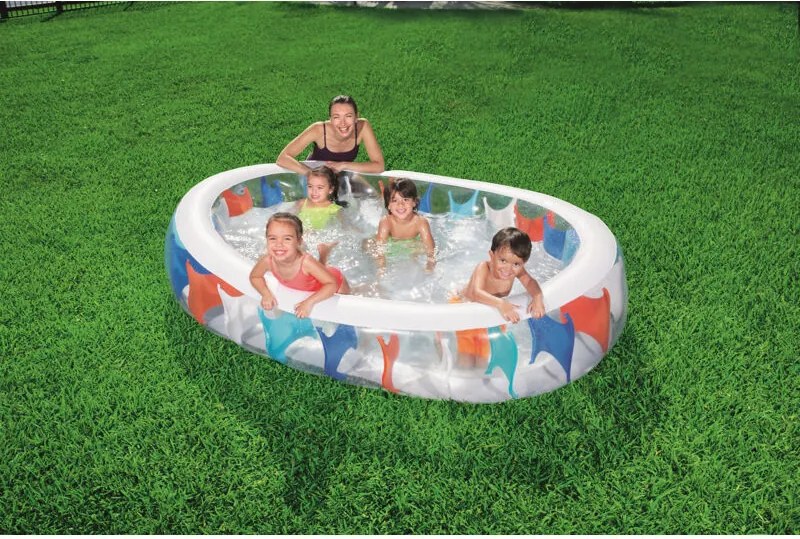 Piscina Gonfiabile Multicol.Cm.152x234x51h 54066b