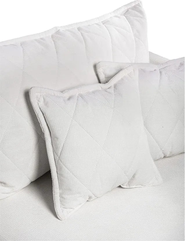 Divano bianco allungabile/con contenitore con rivestimento in velluto a coste 215 cm Bjork – Bonami Selection