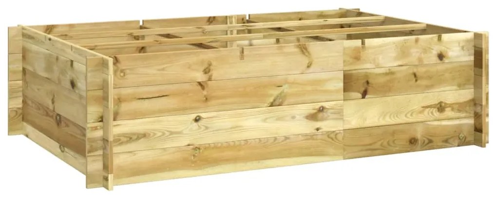Letto Rialzato 150x100x40 Cm İn Legno Impregnato /