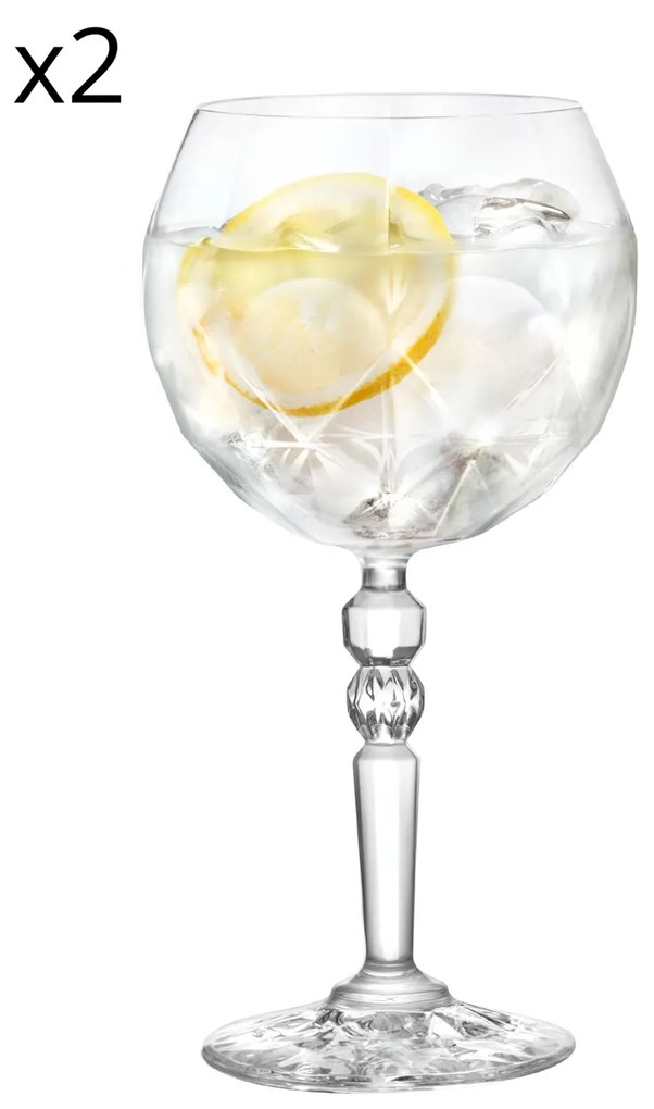 Set 2 calici Gin Tonic RCR Cristalleria Italiana
