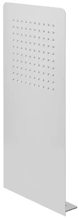 Soffione doccia a sbalzo slim 25x52 cm cromato in acciaio inox