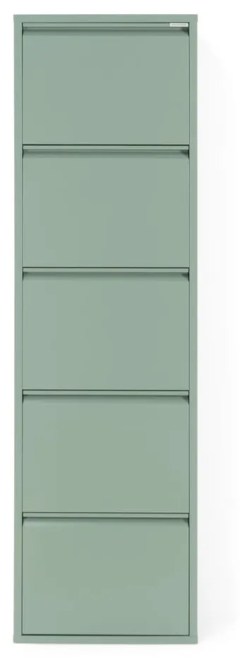 Scarpiera in metallo grigio-verde Billy - Spinder Design