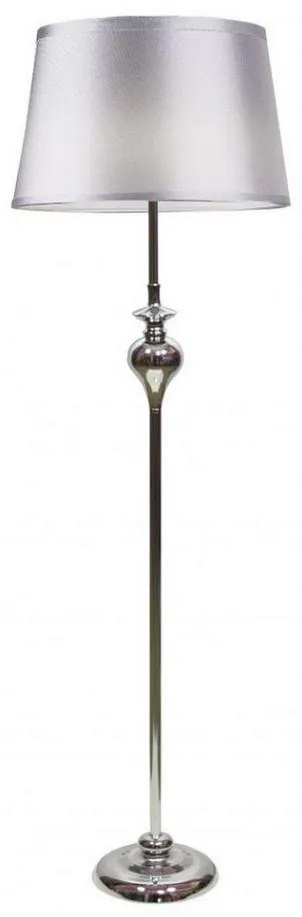 Lampada da terra PRIMA 1xE27/60W/230V argento/cromo lucido