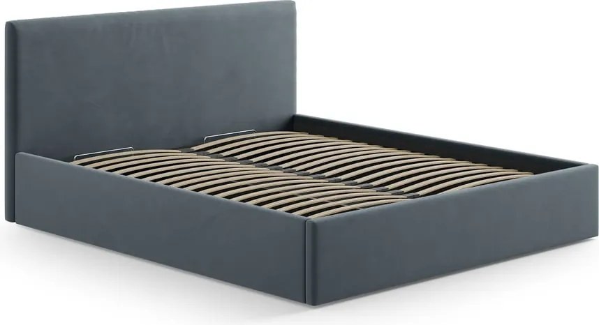 Testiera azzurra in imbottito 210,5x100 cm Remo – Micadoni