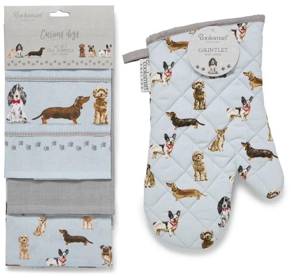 Set di tessili da cucina 13 pezzi Curious Dogs - Cooksmart ®