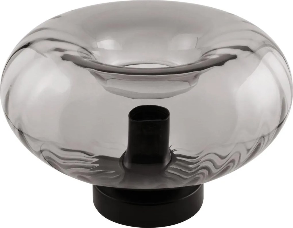 Osram - Lampada da tavolo DECOR SMOKE 1xE27/12W/230V nera/grigio fumé