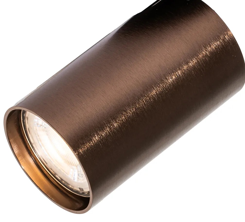 Set di 6 faretti da incasso moderni bronzo scuro GU10 50mm - Chels