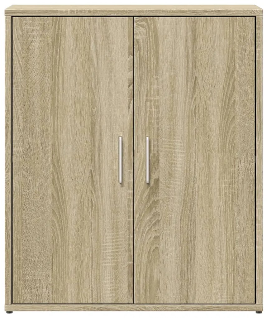 Credenze 2 pz rovere sonoma 60x31x70 cm in legno multistrato