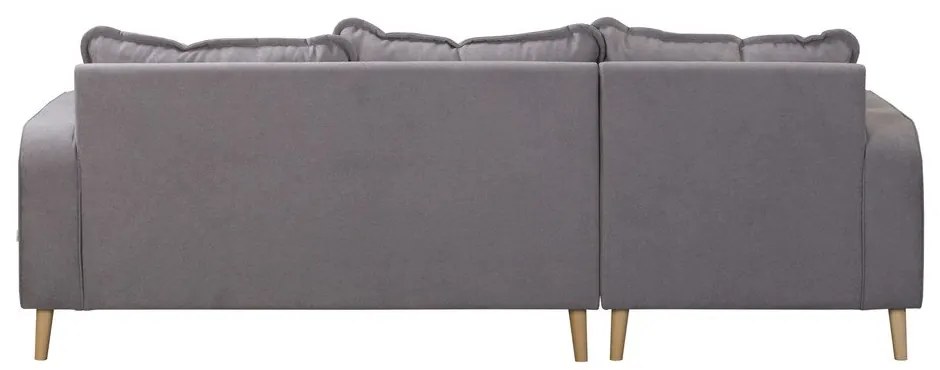 Divano angolare grigio (angolo sinistro) Beata - Ropez