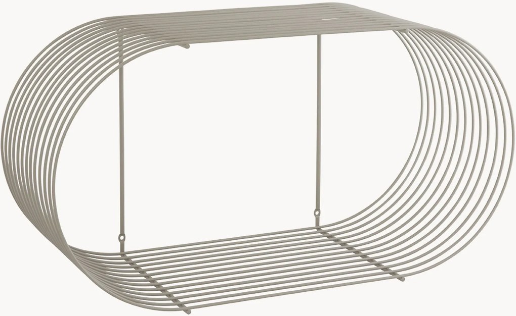Scaffale in metallo Curva, larg. 61 cm