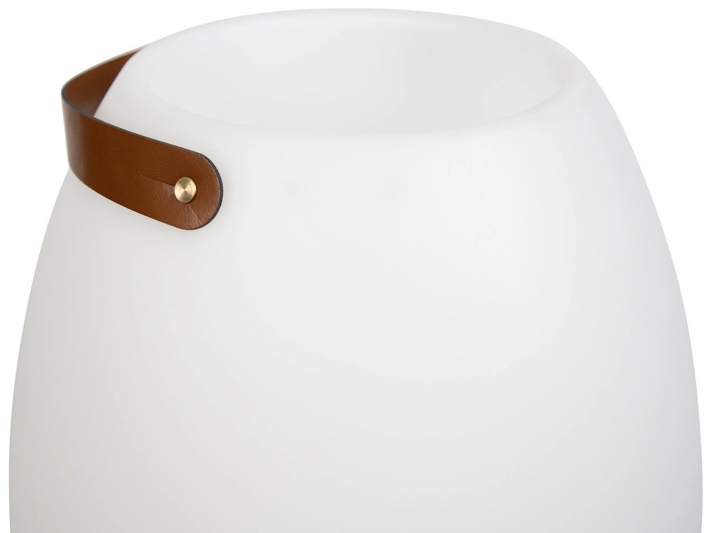 Lampada da terra bianca 72,5 cm con LED e altoparlante dimmerabile RGBW IP44 con telecomando - Apolo