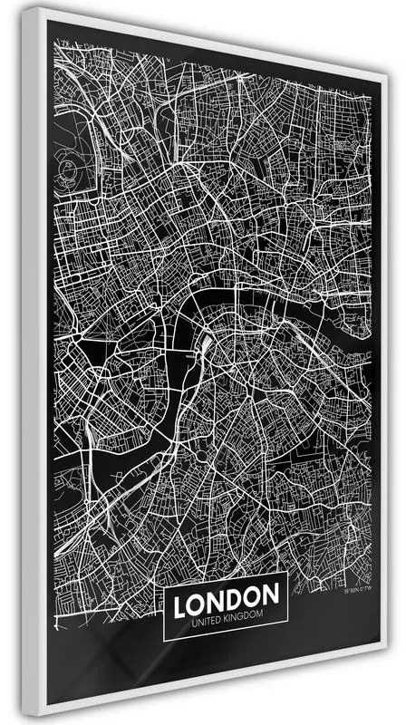 Poster City Map: London (Dark)