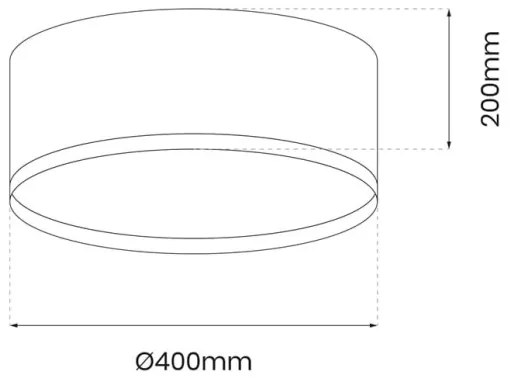Plafoniera LED RONDO LED/18W/230V nero