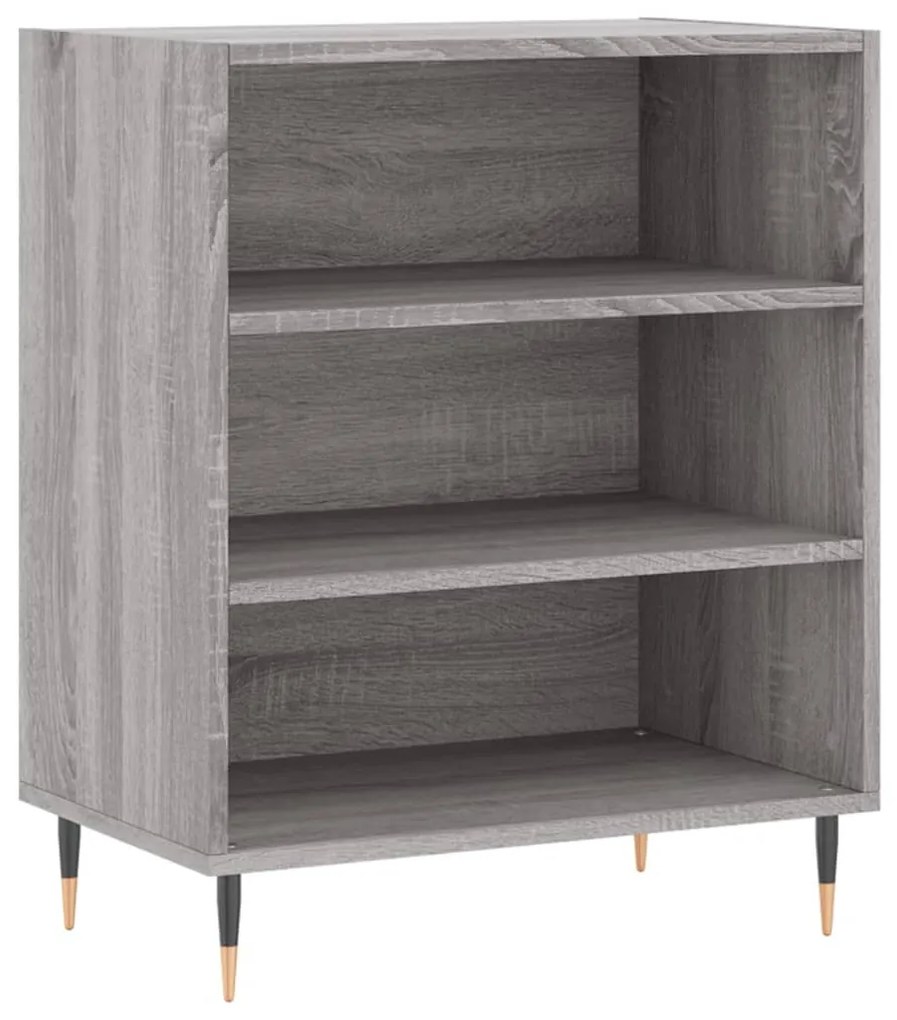 Credenza grigio sonoma 57x35x70 cm in legno multistrato