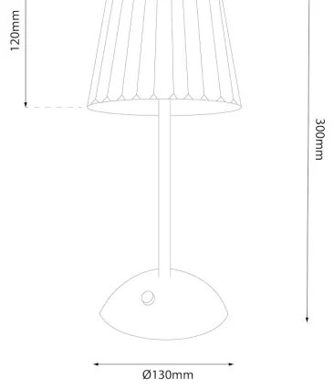 LED Lampada da tavolo ricaricabile touch dimmerabile ELBA LED/1,6W/800 mAh cromo opaco/limpido