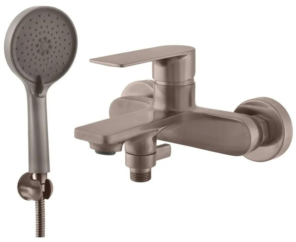 RAV Slezák NL154.5/1MGK - Set per vasca con miscelatore NIL, grigio spazzolato