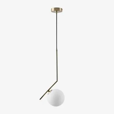 Lampada Da Soffitto In Acciaio Inox Linorayle Dorato - Sklum