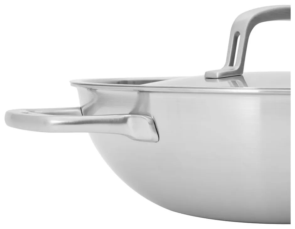 Padella wok in acciaio inox con coperchio ø 30 cm Lucca 3.0 – FABINI